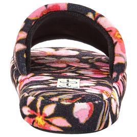 Womens Jessica Simpson Floral Platform Slide Slippers - Black