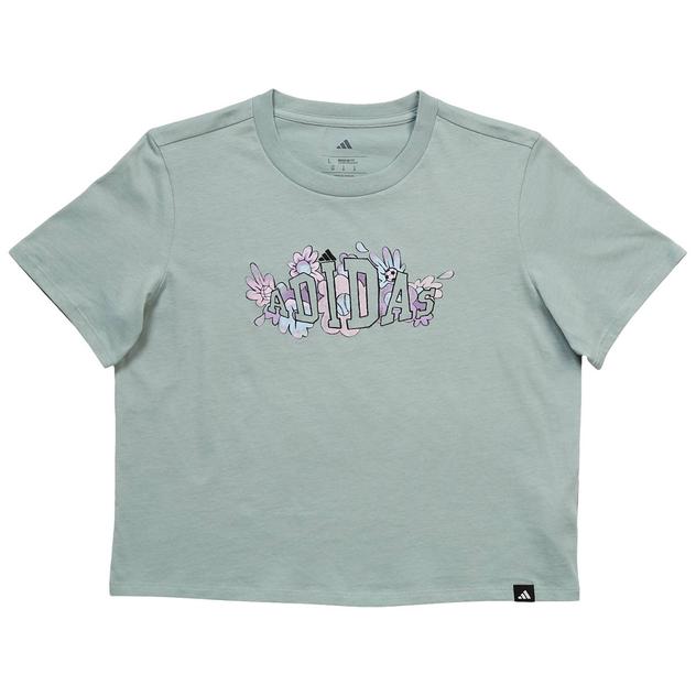 Girls (7-16) adidas® Floral Short Sleeve Graphic Tee