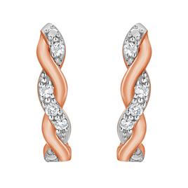 Nova Star™ 1/10ctw. Lab Grown Diamond Half Hoop Earrings