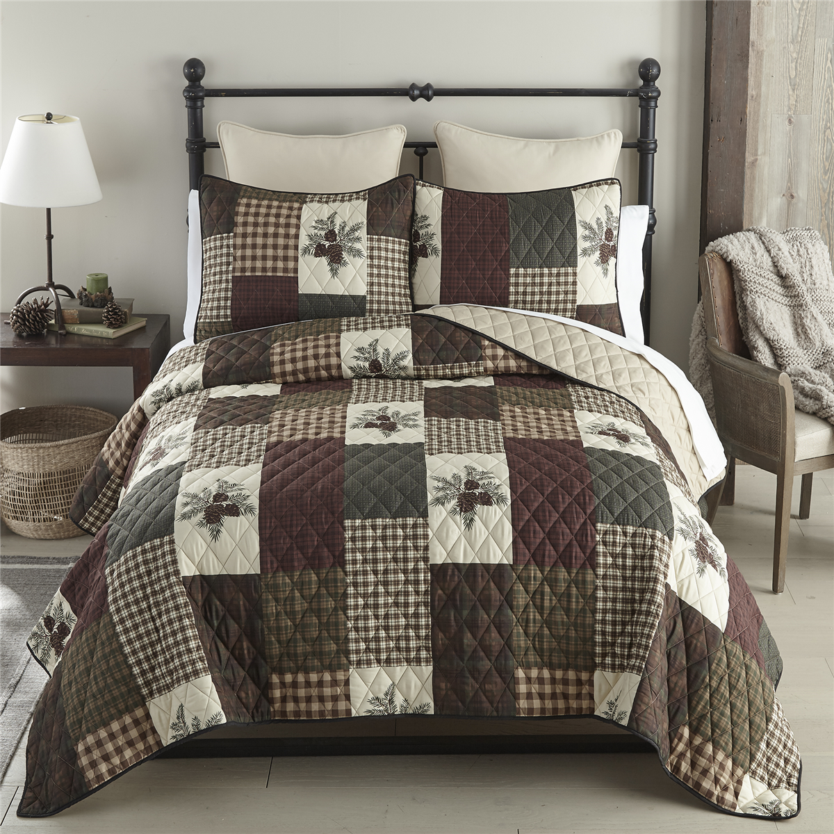 Donna Sharp Pine Panels Quilt Set