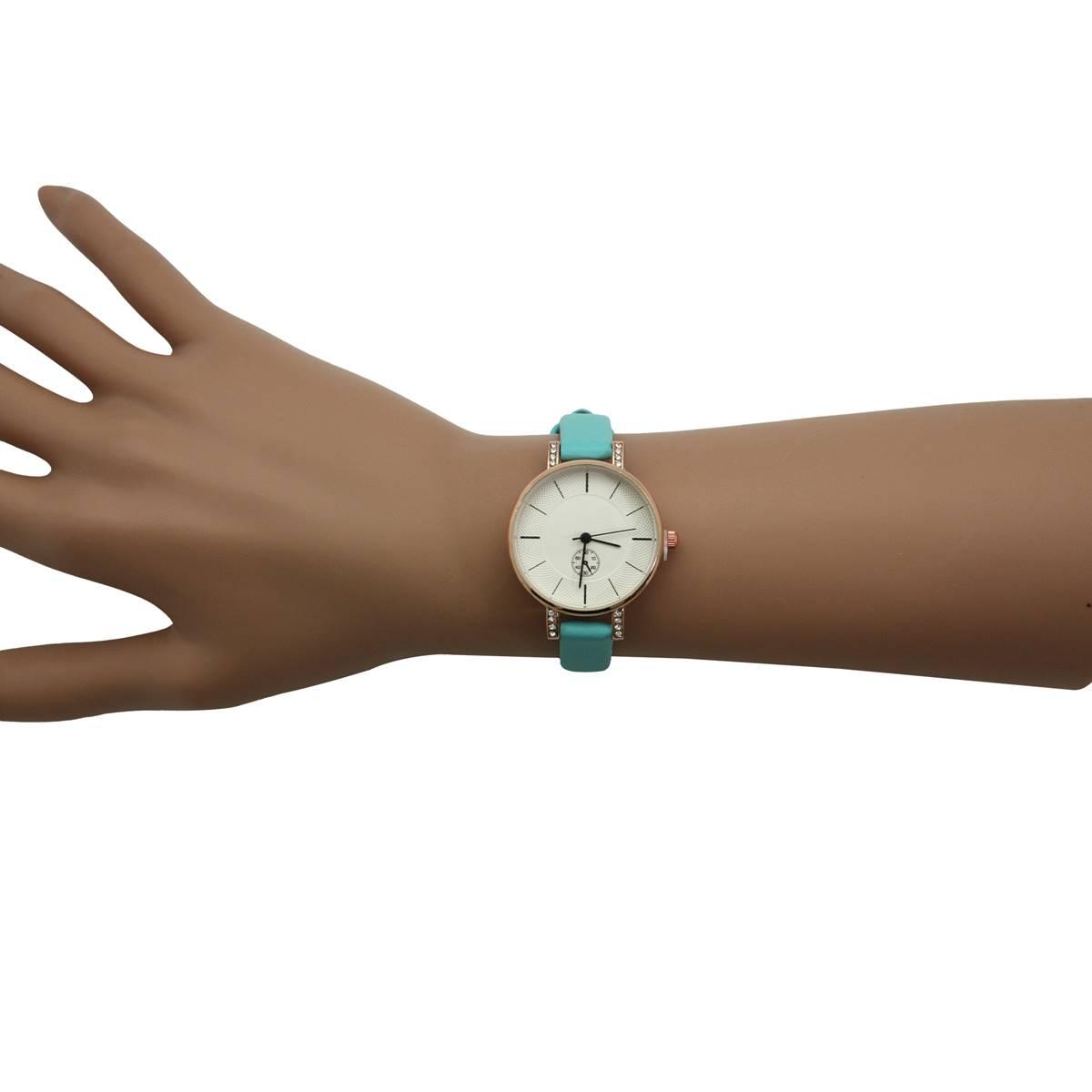Womens Olivia Pratt™ Faux Leather Chronograph Watch - D60029