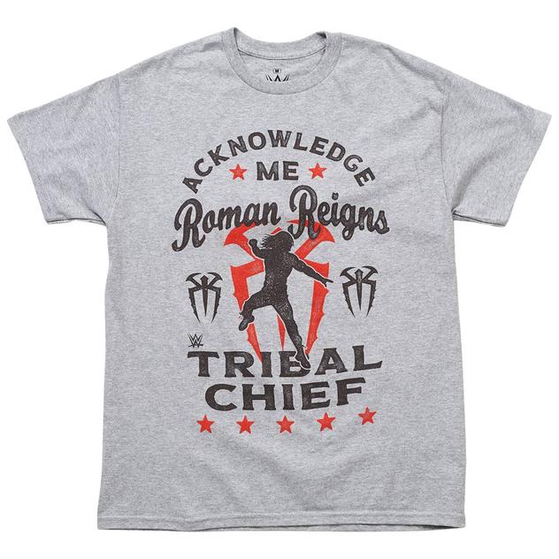 Young Mens WWE® Roman Reigns Graphic Tee - Grey Heather