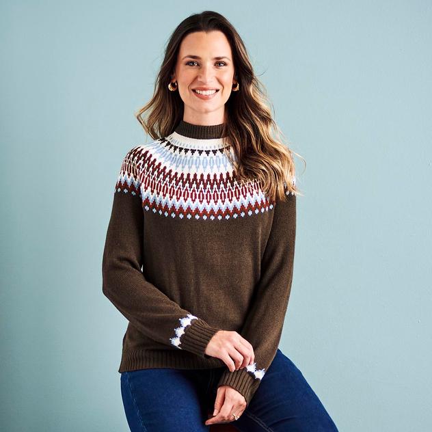 Plus Size Erika Fair Isle Sweater