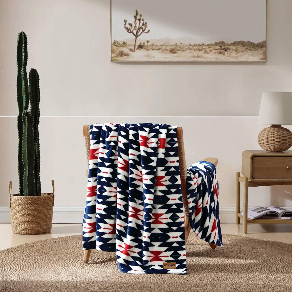 Wrangler Navajo Soft Plush Throw