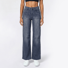 Juniors Wallflower Fearless Curvy High Rise Wide Leg Jeans