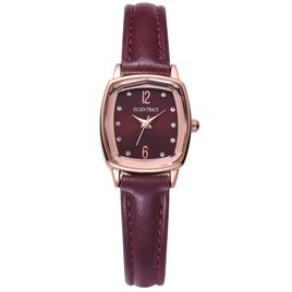 Womens Ellen Tracy Rose Gold-Tone Burgundy Dial Watch - ET5375RGB