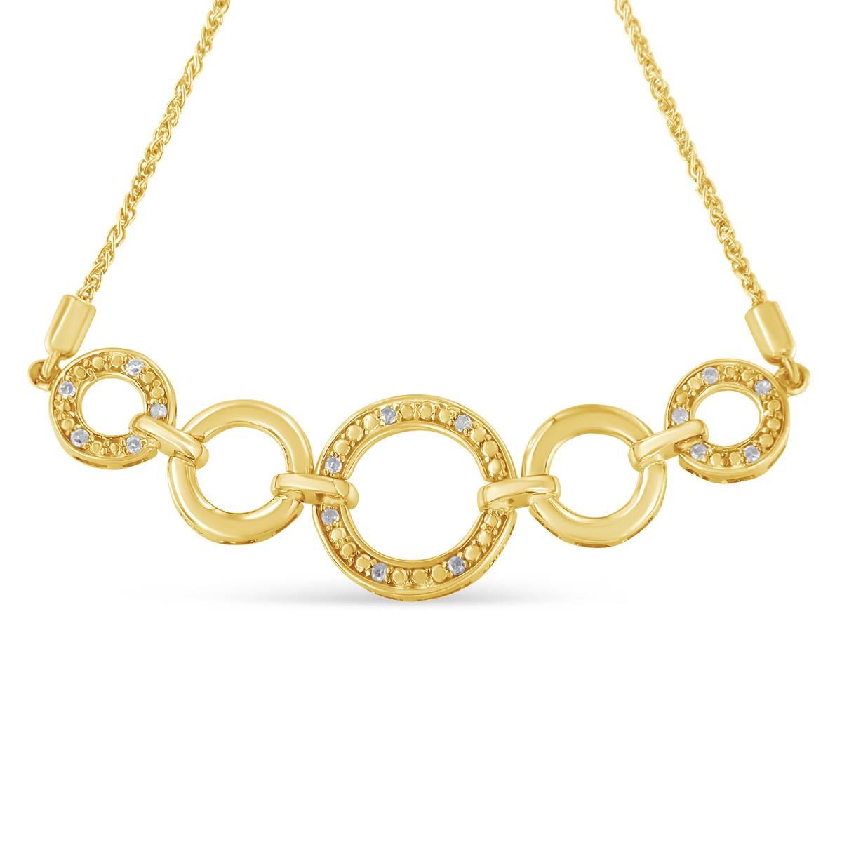 Diamond Classics™ Yellow Plated Adjustable Bracelet