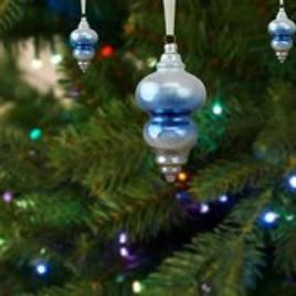 Northlight Seasonal 6in. Hanging Glass Finial Christmas Ornament