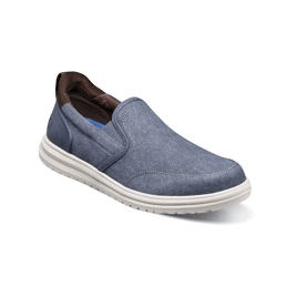 Mens Nunn Bush Brew City Canvas EZ Hands Free Moc Toe Slip On