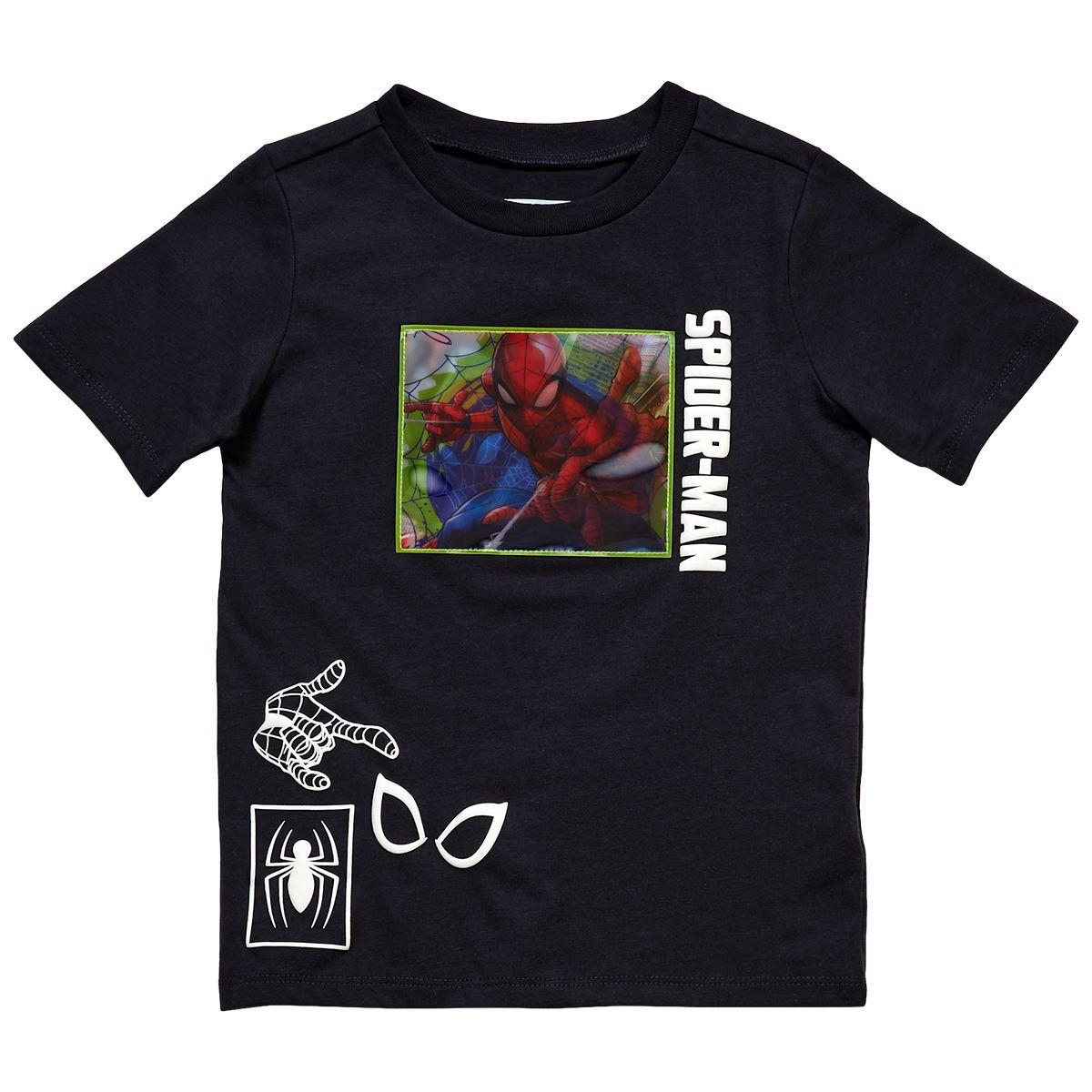 Boys (4-7) Marvel Spider-Man Lenticular Short Sleeve Tee