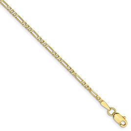 Gold Classics(tm) 10kt. 1.75mm Polished Figaro Chain Bracelet