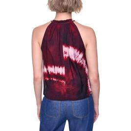 Womens DKNY Sleeveless Firework Tie Dye Halter Blouse