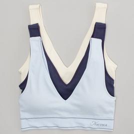 Womens Nautica 3pk Seamless Lounge Bras w/Wide Straps NT7055-3PKB