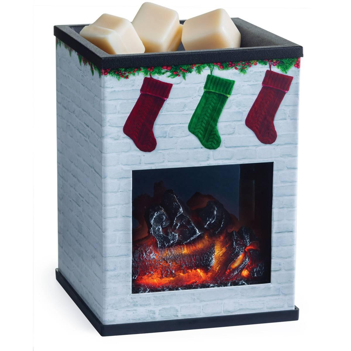 Candle Warmers Etc. Holiday Fireplace Illumination Wax Warmer
