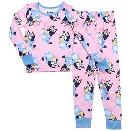 Girls Bluey 2pc. Polly Puppy Snuggles Tight Fit Pajama Set