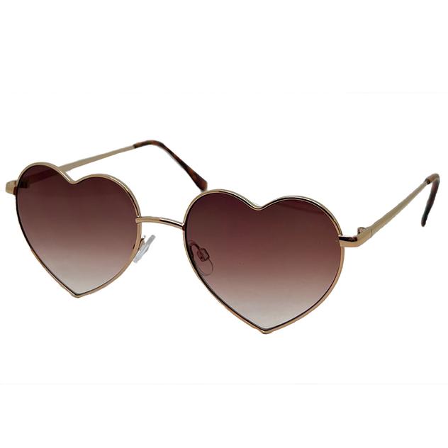 Womens Fantas Eyes Love Letter Heart Shape Sunglasses