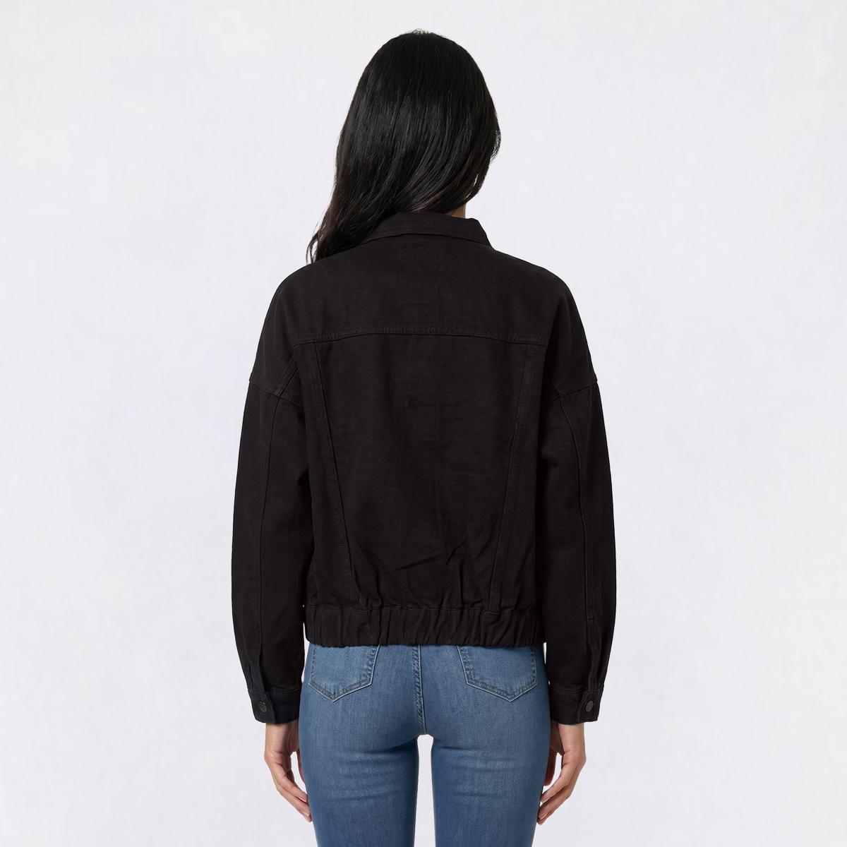 Juniors YMI® 80''s Denim Bomber Jacket