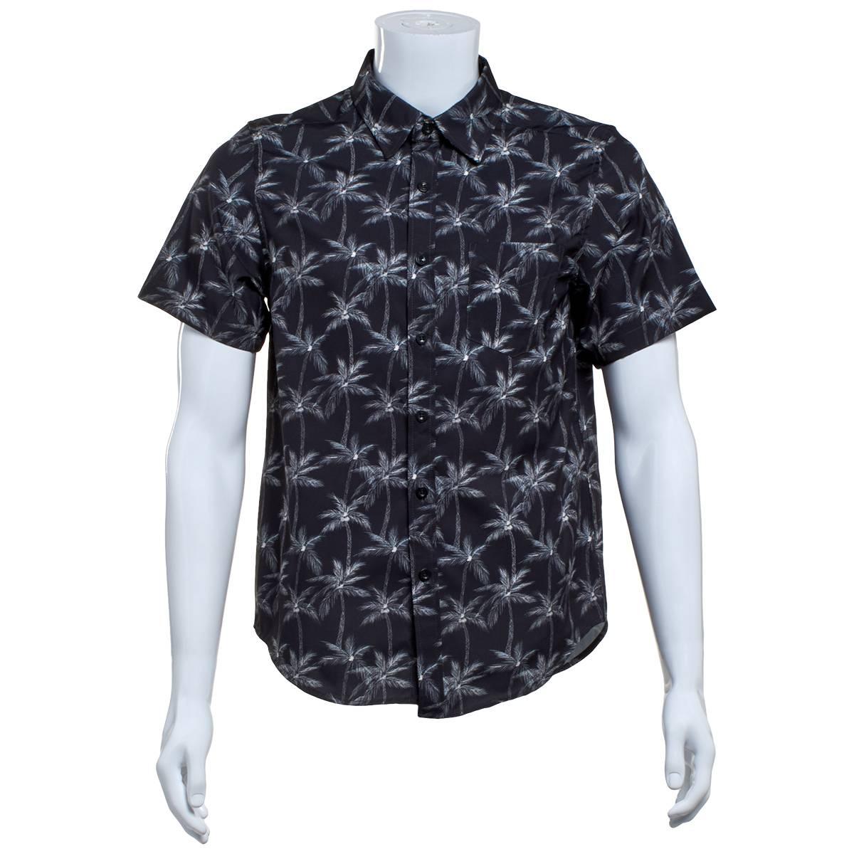Mens Joe Marlin Tall Palm Trees Casual Button Down Shirt