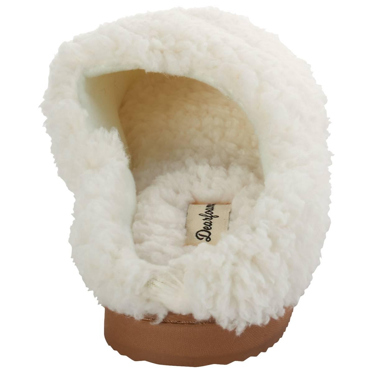 Womens Dearfoams® Fiona Teddy Clog Slippers