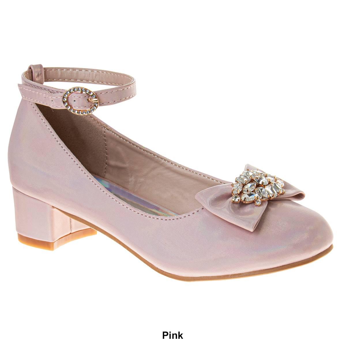 Little Girls Badgley Mischka Slingback Dress Pumps with Bow