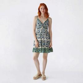 Juniors Angie Twist Front Keyhole Slip Dress