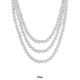 Splendid Pearls Endless 80" Freshwater Pearl Necklace