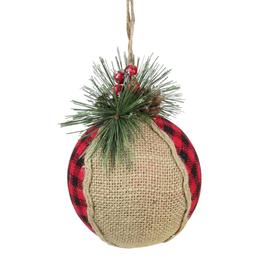 Northlight Seasonal Plaid Burlap Christmas Ornament
