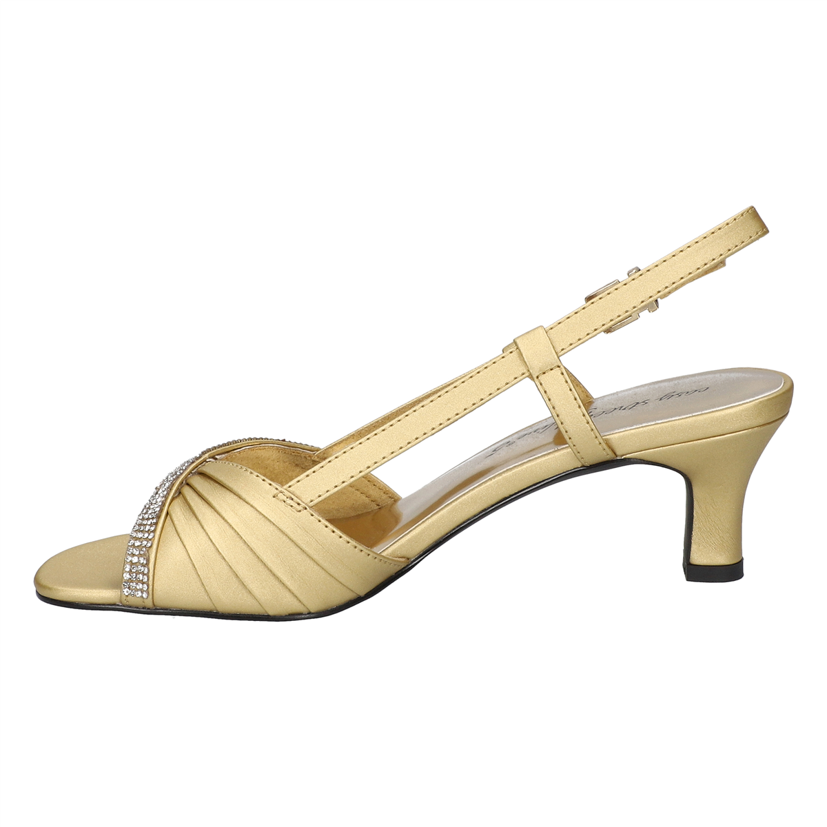 Womens Easy Street Delite Kitten Heel Dress Sandals