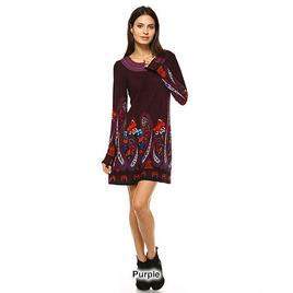 Womens White Mark Sandrine Embroidered Sweater Dress