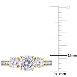 Diamond Classics™ 10kt. Yellow Gold Moissanite Ring