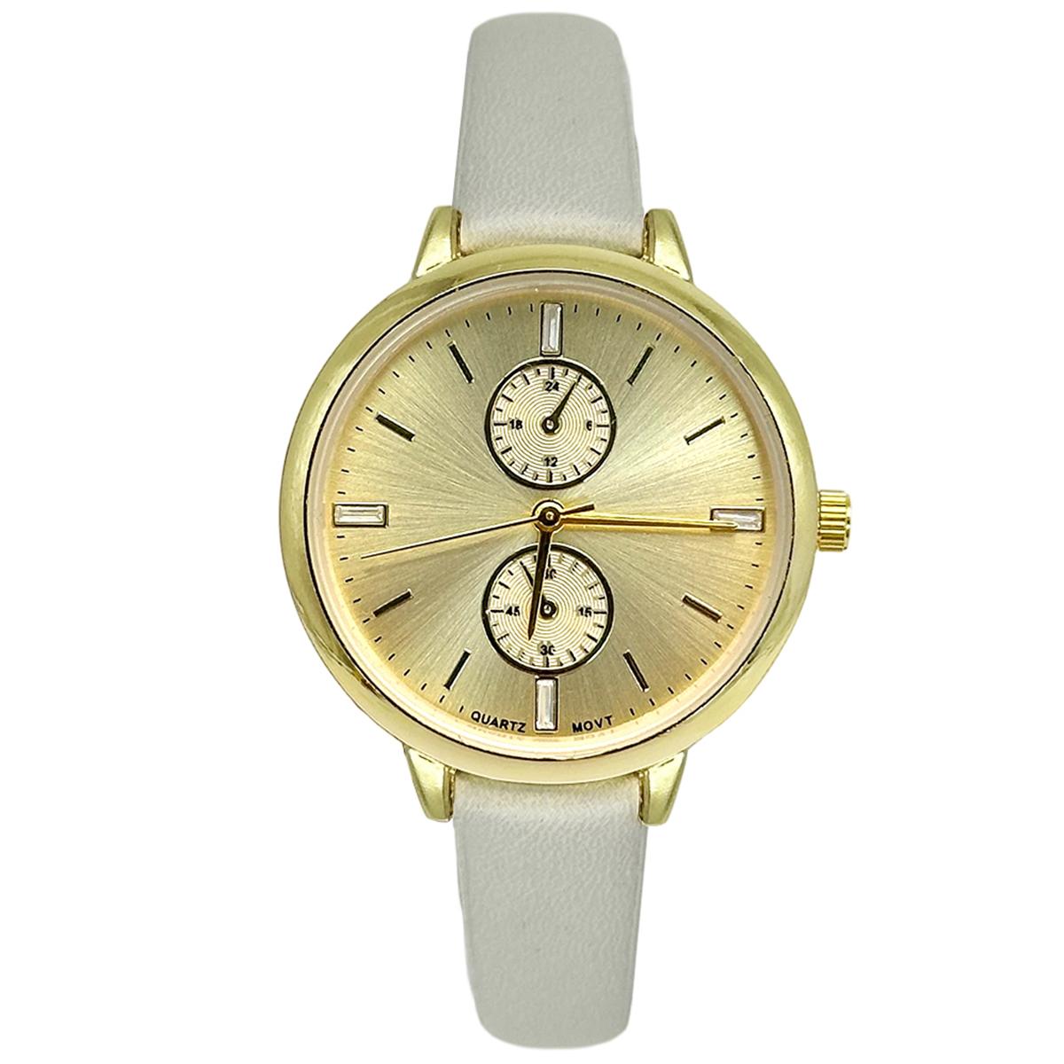 Womens Gold Easy Read Dial Quartz Watch - LWPU03BV
