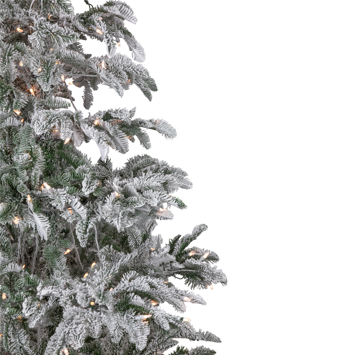 Northlight 6.5ft. Real Touch™ Pre-Lit Flocked Fir Christmas Tree