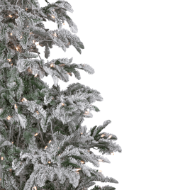 Northlight 6.5ft. Real Touch™ Pre-Lit Flocked Fir Christmas Tree