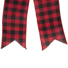 Northlight Seasonal 19in. Buffalo Plaid Christmas Bow Tree Topper