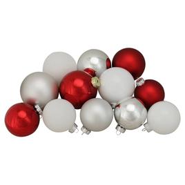 Northlight 72ct. Shiny and Matte Glass Ball Christmas Ornaments