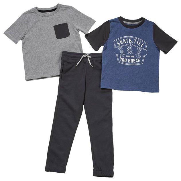 Toddler Boy Tony Hawk 3pc. Short Sleeve Tees & Fleece Pants Set