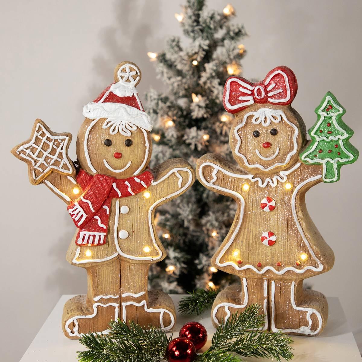 Northlight Seasonal 15.5in. LED Gingerbread Boy Christmas Figure