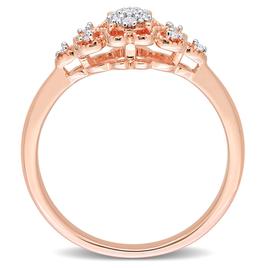 Diamond Classics™ 1/10ctw. Diamond Rose Silver Ring