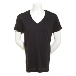 Plus Size HUE(R) Short Sleeve Solid Pajama Tee - Black