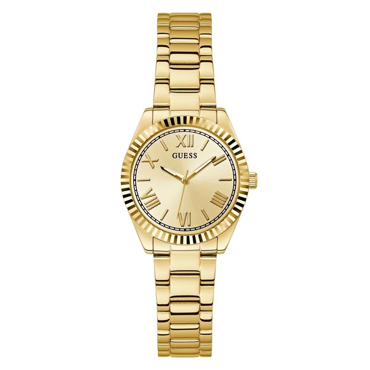 Womens Guess Watches(R) Gold Tone Analog Watch - GW0687L2