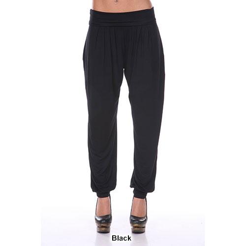 Womens White Mark Solid Harem Pants