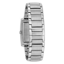 Mens Bulova Blue Dial Rectangular Bracelet Watch - 96A169