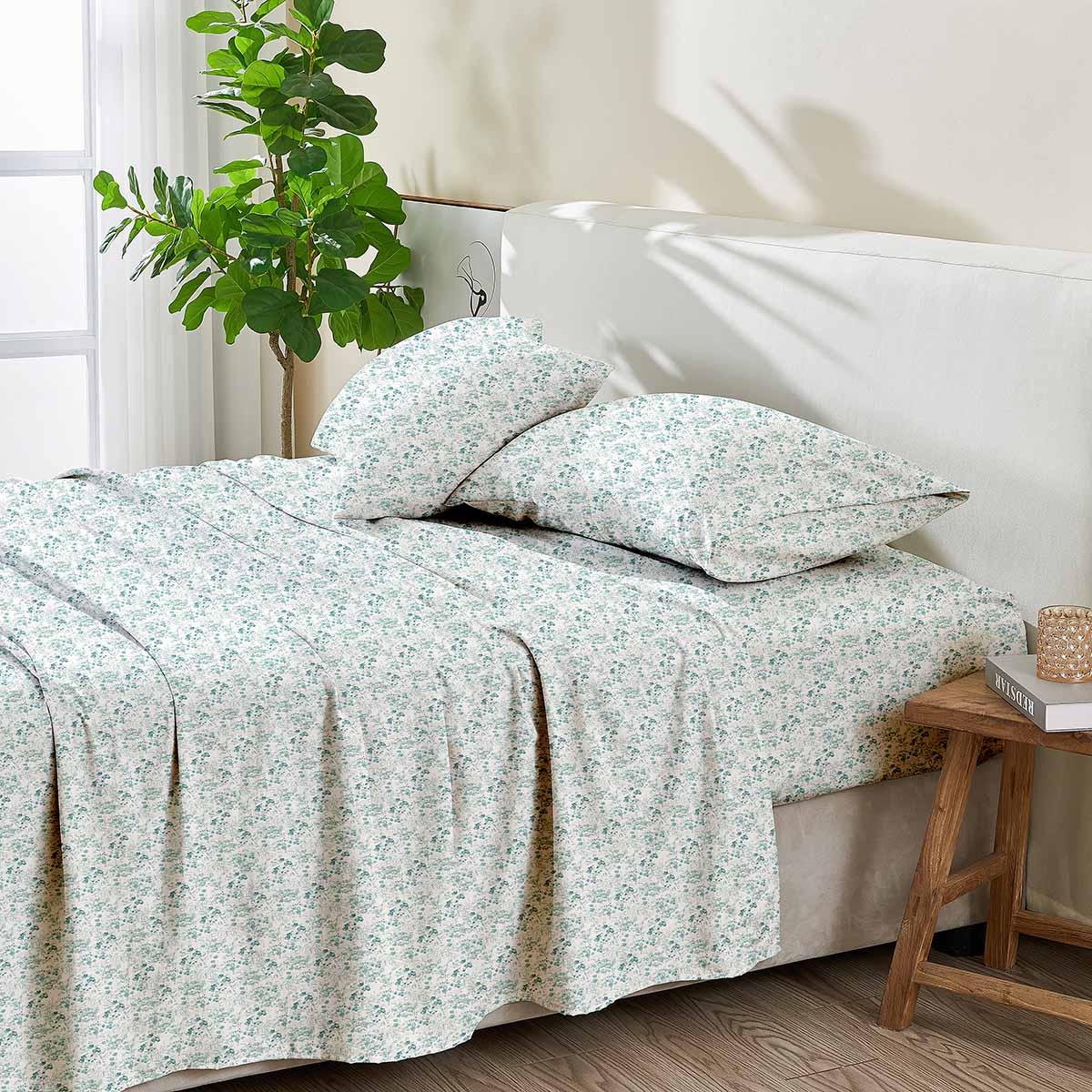 Patina Vie Maison Killian Microfiber Chamblee Blue Sheet Set