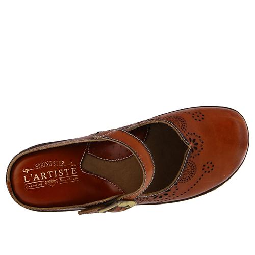 Womens L’Artiste by Spring Step Aneria Clogs- Camel