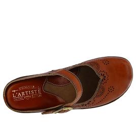 Womens L’Artiste by Spring Step Aneria Clogs- Camel