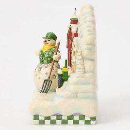 Jim Shore Heartwood Creek Snowman Scene Christmas Figurine