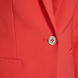 Womens Tommy Hilfiger Long Sleeve One Button Solid Blazer