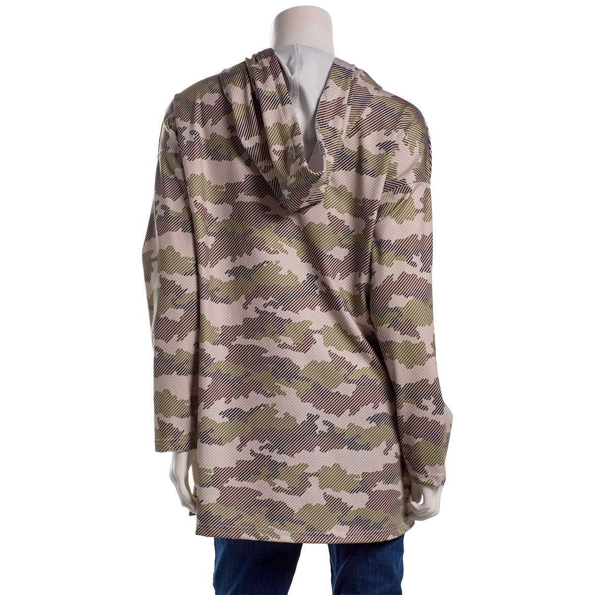 Womens Maternity Times Two Terry Drop Shoulder Camo "Mama" Hoodie