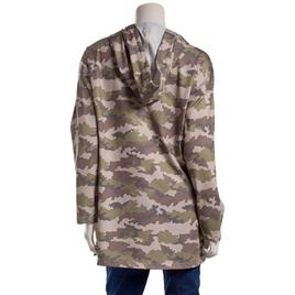 Womens Maternity Times Two Terry Drop Shoulder Camo "Mama" Hoodie