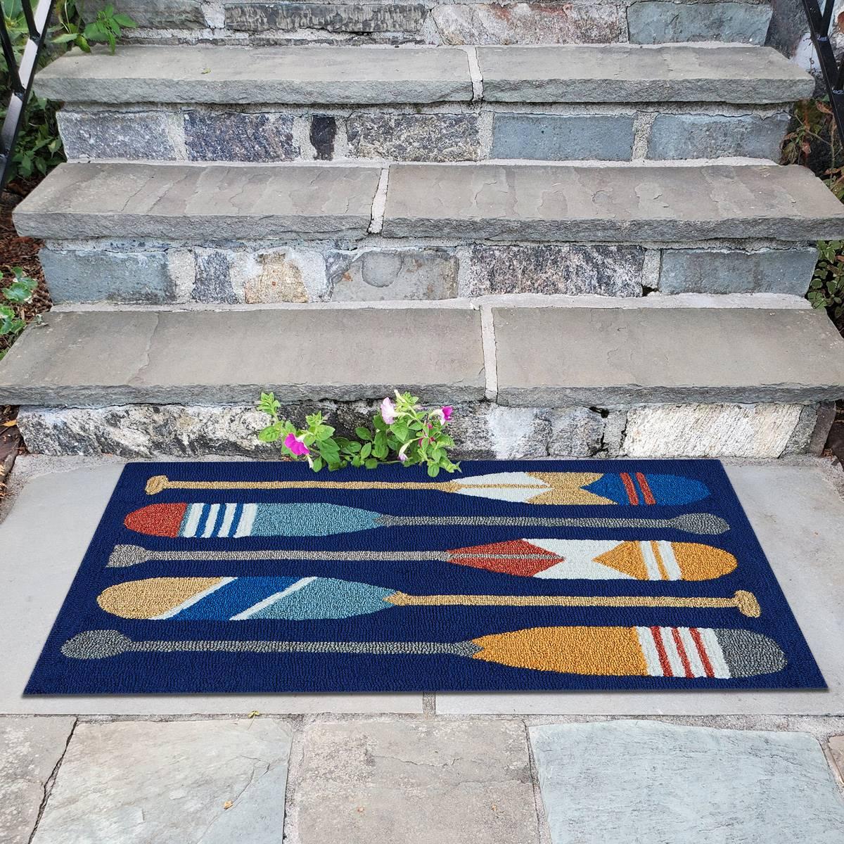 Liora Manne Frontporch Paddles Rectangular Accent Rug